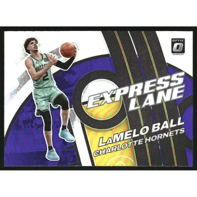 2021-22 Donruss Optic Express Lane Purple #16 LaMelo Ball