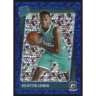2021-22 Donruss Optic Fast Break Blue #196 Scottie Lewis
