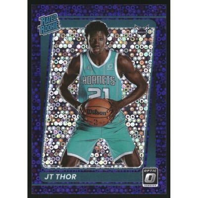 2021-22 Donruss Optic Fast Break Purple #172 JT Thor