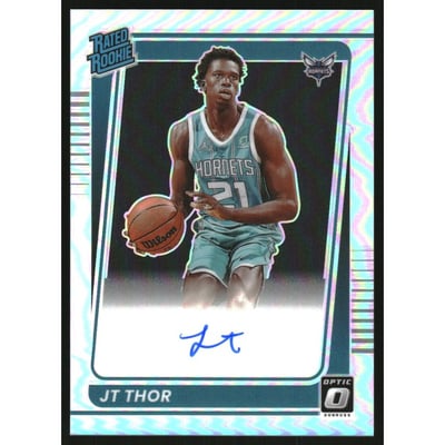 2021-22 Donruss Optic Rated Rookie Signatures Holo #172 JT Thor