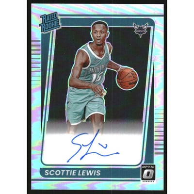 2021-22 Donruss Optic Rated Rookie Signatures Holo #196 Scottie Lewis
