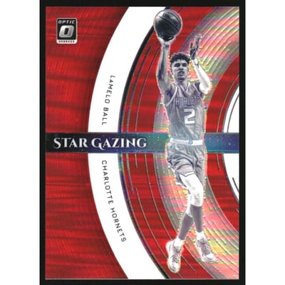 2021-22 Donruss Optic Star Gazing Red #9 LaMelo Ball