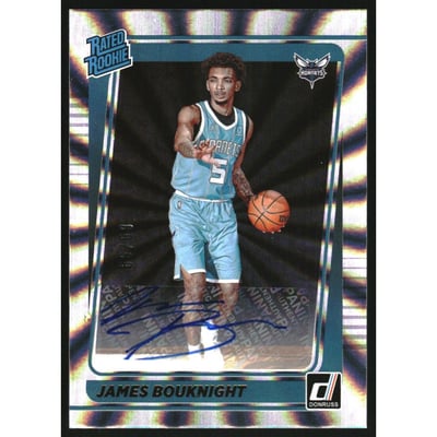 2021-22 Donruss Rated Rookies Signatures Holo Laser #201 James Bouknight