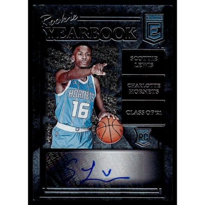 2021-22 Elite Rookie Yearbook Autographs #39 Scottie Lewis
