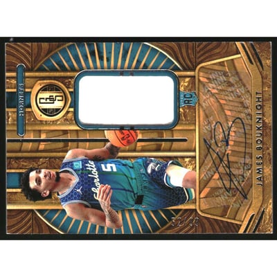 2021-22 Panini Chronicles Gold Standard Rookie Jersey Autographs #9 James Bouknight