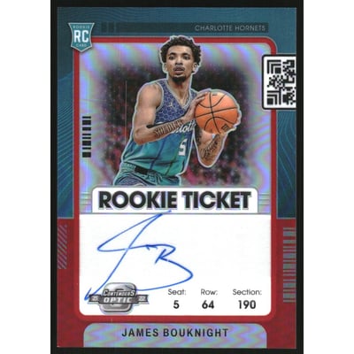 2021-22 Panini Contenders Optic Red #125 James Bouknight AU/99