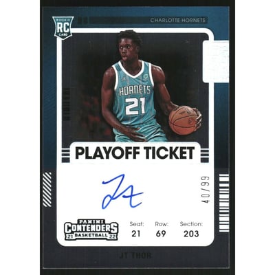 2021-22 Panini Contenders Playoff Ticket #141 JT Thor AU