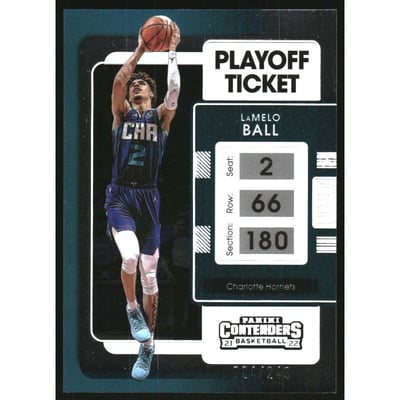 2021-22 Panini Contenders Playoff Ticket #6 LaMelo Ball