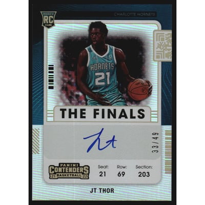2021-22 Panini Contenders The Finals Ticket #141 JT Thor AU