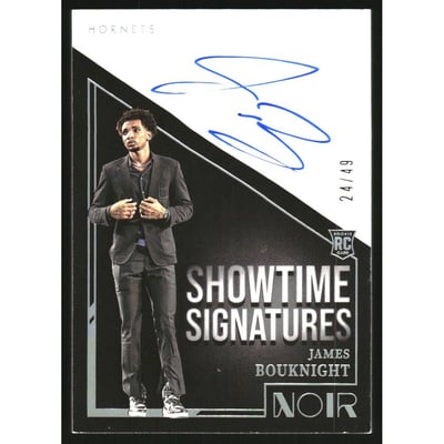 2021-22 Panini Noir Showtime Signatures #20 James Bouknight/49