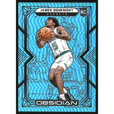 2021-22 Panini Obsidian Electric Etch Blue Flood #161 James Bouknight