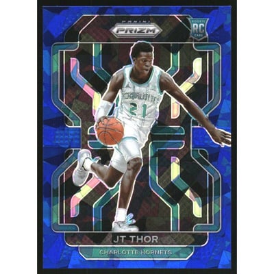 2021-22 Panini Prizm Prizms Blue Ice #272 JT Thor