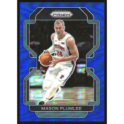 2021-22 Panini Prizm Prizms Blue #221 Mason Plumlee