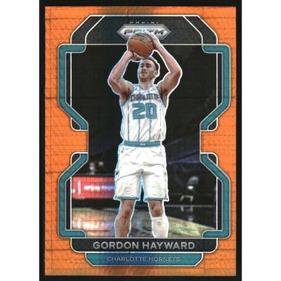 2021-22 Panini Prizm Prizms Factory Set Orange Hyper #106 Gordon Hayward