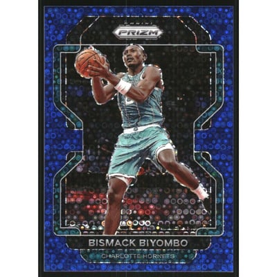 2021-22 Panini Prizm Prizms Fast Break Blue #195 Bismack Biyombo