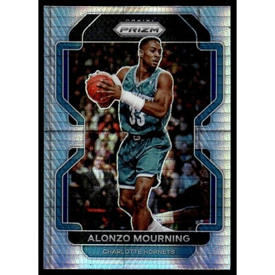 2021-22 Panini Prizm Prizms Hyper #270 Alonzo Mourning