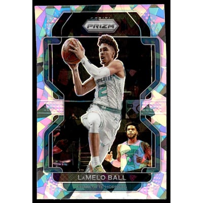 2021-22 Panini Prizm Prizms Ice #185 LaMelo Ball
