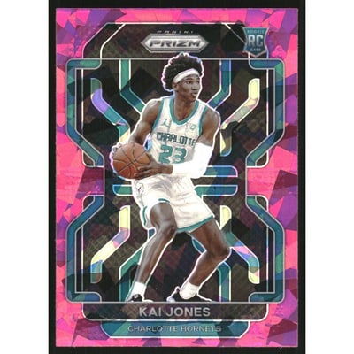 2021-22 Panini Prizm Prizms Pink Ice #323 Kai Jones