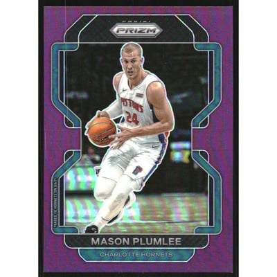 2021-22 Panini Prizm Prizms Purple #221 Mason Plumlee