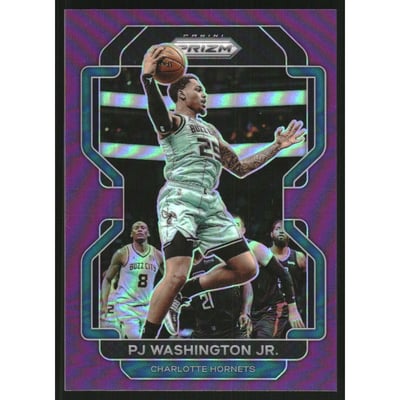 2021-22 Panini Prizm Prizms Purple #78 PJ Washington Jr.