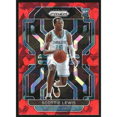 2021-22 Panini Prizm Prizms Red Ice #287 Scottie Lewis