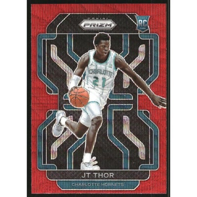 2021-22 Panini Prizm Prizms Ruby Wave #272 JT Thor