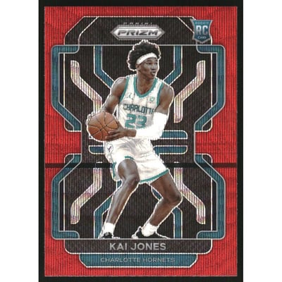 2021-22 Panini Prizm Prizms Ruby Wave #323 Kai Jones