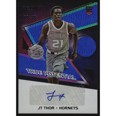 2021-22 Panini Recon True Potential Signatures Blue #22 JT Thor/49