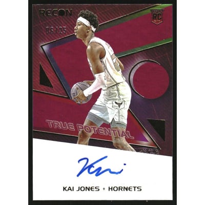 2021-22 Panini Recon True Potential Signatures Purple #19 Kai Jones