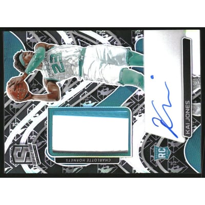 2021-22 Panini Spectra 75th Anniversary #219 Kai Jones JSY AU