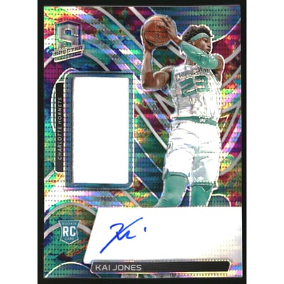 2021-22 Panini Spectra Celestial #219 Kai Jones JSY AU