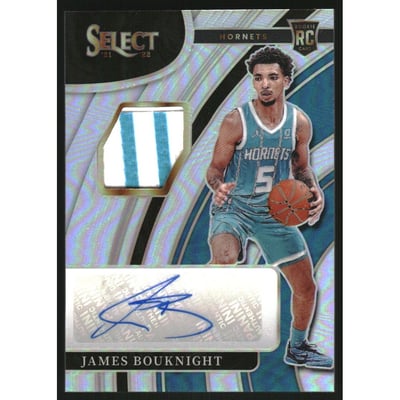 2021-22 Select Rookie Jersey Autographs #9 James Bouknight