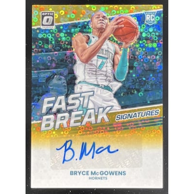 2022-23 Donruss Optic Fast Break Gold #FBS-BMG Bryce McGowens RC Auto /10