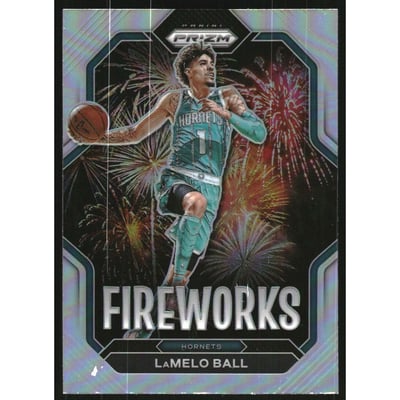 2022-23 Panini Prizm Fireworks Prizms Silver #1 LaMelo Ball