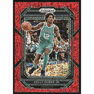 2022-23 Panini Prizm Prizm Red Sparkle #159 Kelly Oubre Jr.