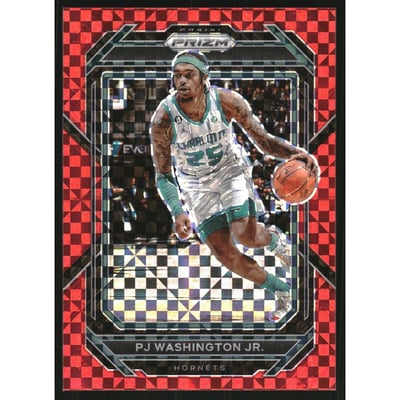 2022-23 Panini Prizm Prizms Red Power #160 PJ Washington Jr.