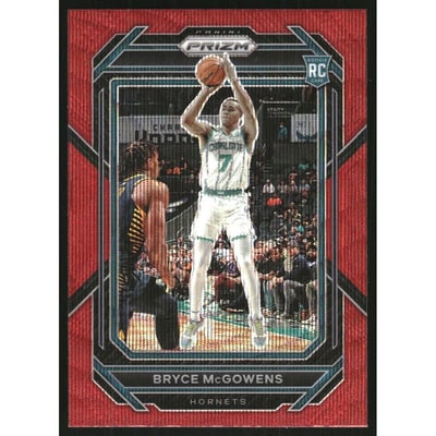 2022-23 Panini Prizm Prizms Ruby Wave #222 Bryce McGowens