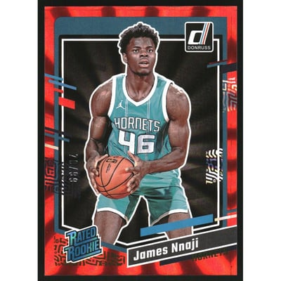 2023-24 Donruss Holo Red Laser #215 James Nnaji