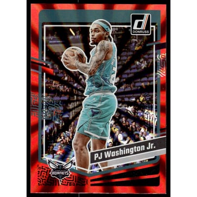 2023-24 Donruss Holo Red Laser #56 PJ Washington Jr.