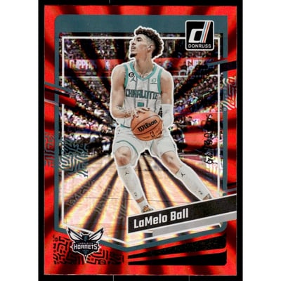 2023-24 Donruss Holo Red Laser #87 LaMelo Ball
