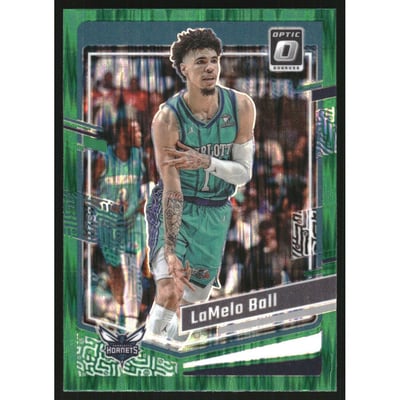 2023-24 Donruss Optic Green Shock #29 LaMelo Ball