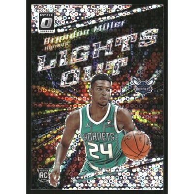 2023-24 Donruss Optic Lights Out Holo Fast Break #2 Brandon Miller