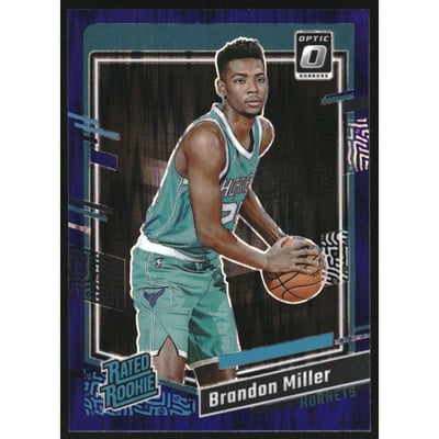 2023-24 Donruss Optic Purple Shock #219 Brandon Miller RR