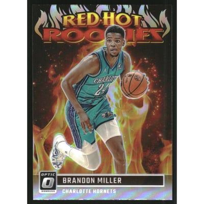 2023-24 Donruss Optic Red Hot Rookies Holo #3 Brandon Miller