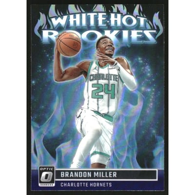 2023-24 Donruss Optic White Hot Rookies Purple #10 Brandon Miller