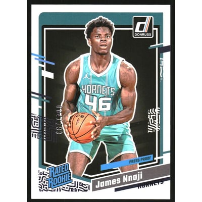 2023-24 Donruss Press Proof Purple #215 James Nnaji