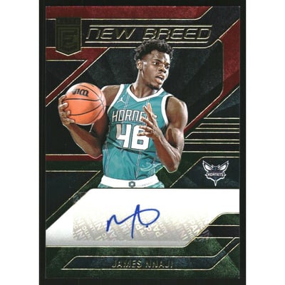 2023-24 Elite New Breed Autographs International Red and Green #50 James Nnaji