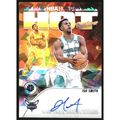 2023-24 Hoops Premium Stock Hot Signatures Ice Prizm #9 Ish Smith