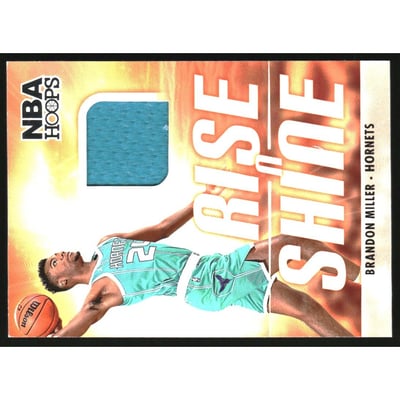 2023-24 Hoops Rise N Shine Memorabilia #1 Brandon Miller