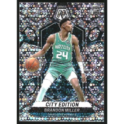 2023-24 Panini Mosaic Mosaic Fast Break Silver #277 Brandon Miller/City Edition